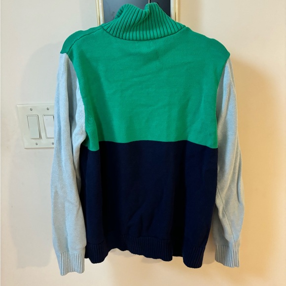 J. Crew quarter zip color blocked sweater - Picture 3 of 5